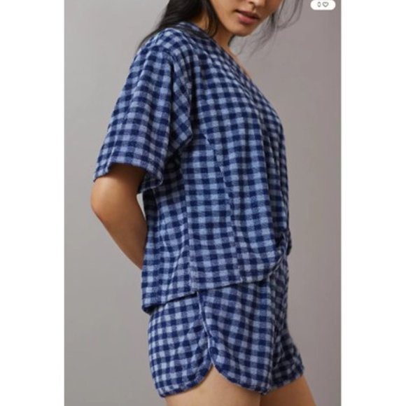 NWT - Anthropologie Daily Practice Blue Motif The Barsa Set - XL - Picture 3 of 5